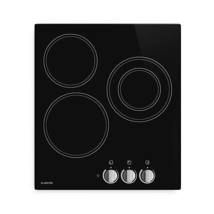 Klarstein, Easycook kerámia főzőlap, 3 főzőzóna, 4700 W, 11 teljesítményszint, 45 cm