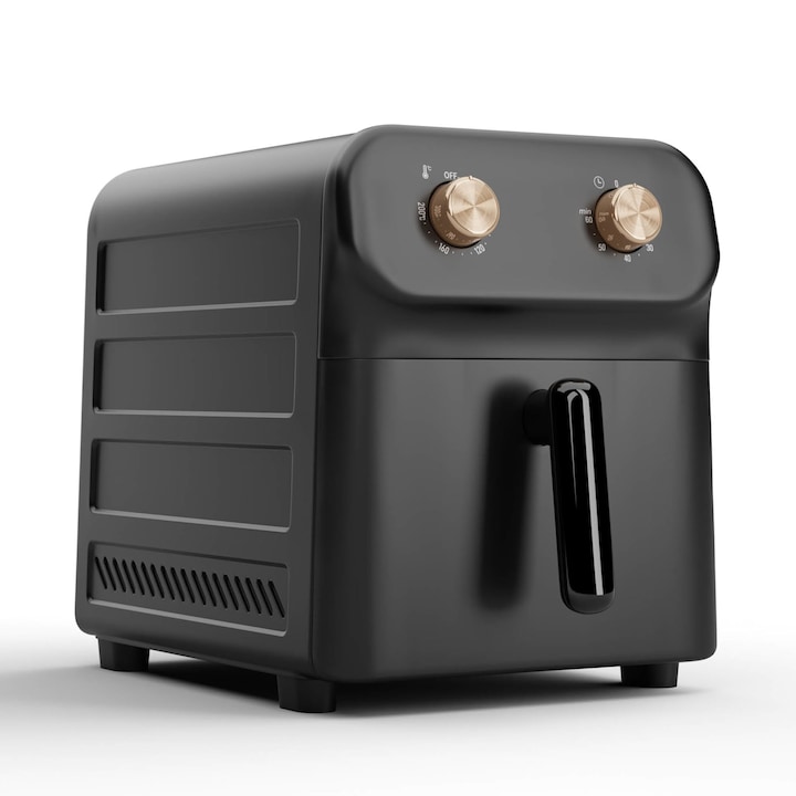 Friteuza cu aer cald Hauser AF-460, 1500 W, Capacitate 4.6 L, Temperatura reglabila 90-200°C, Alb