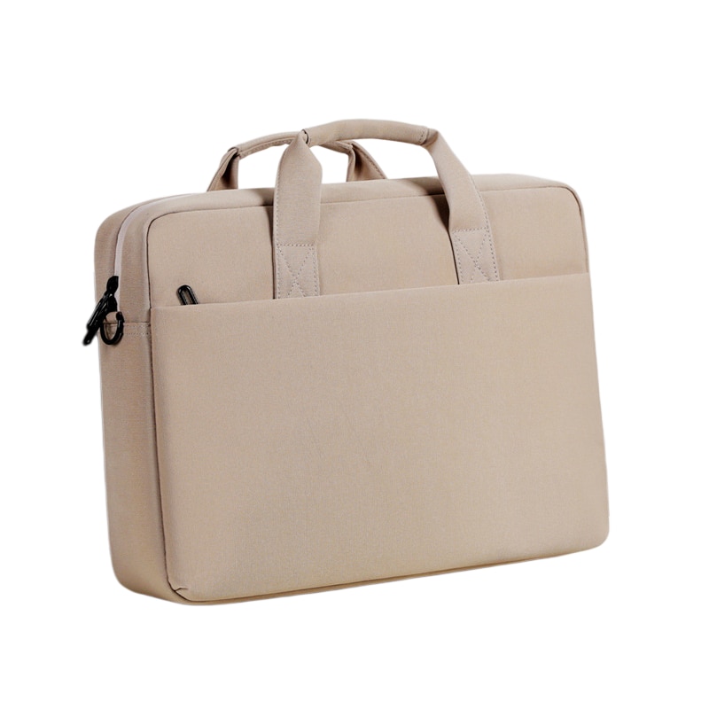 Geanta pentru laptop, respirabila, impermeabila, rezistenta la socuri, cu maner si sistem de transport cu roti, ORBER, prevazuta cu perne de aer, potrivita pentru laptopuri de 17-18 inch, din tesatura Oxford, 44 × 9 × 33 cm, culoare kaki