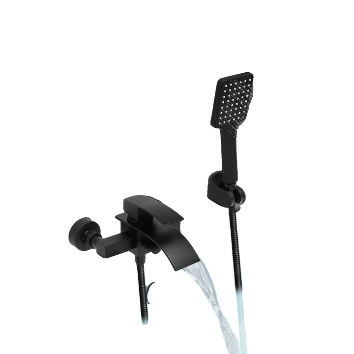 Baterie sanitara, montare pe perete, din alama si otel inoxidabil 304, doua optiuni de apa, usor de instalat