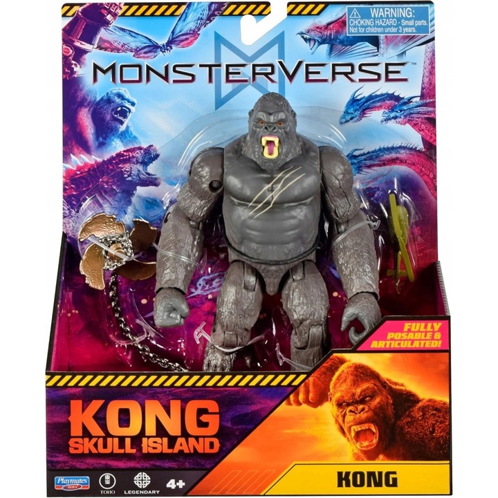 GODZILLA x KONG Skull Island – figurina Kong 15 cm + accesorii