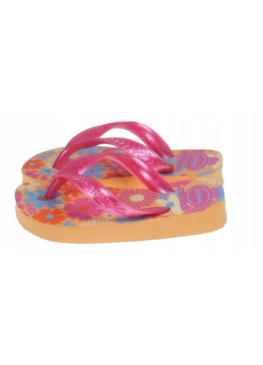 Детски чехли Havaianas с цветен флорален модел, многоцветни, 23-24 EU