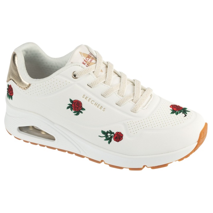 Pantofi sport, Skechers Uno - Champagne and Roses 177862, Alb