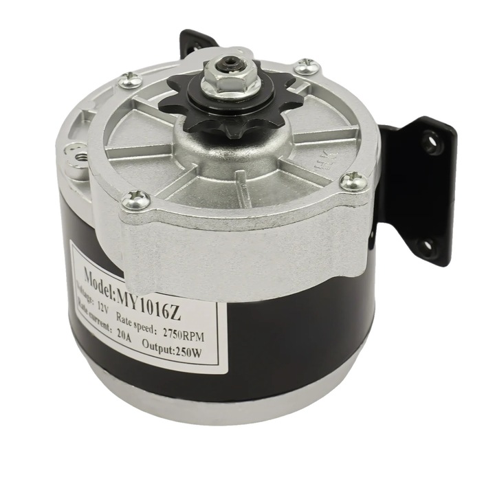 Motor cu roti dintate 12V, 250W, 95x128mm, capacitate de incarcare 100kg