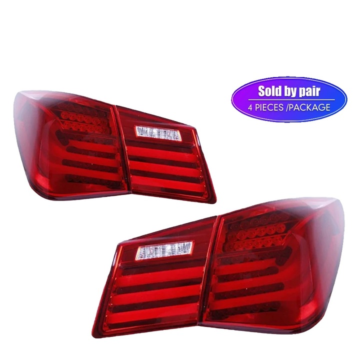 Asamblare Lampa Spate, LED, Design Waterproof, Rosu