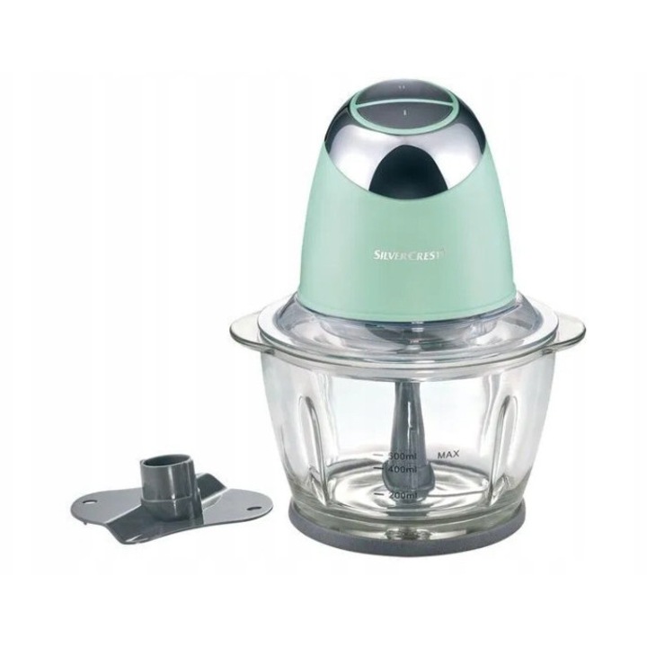 Tocator multifunctional, 500 W, 0,5 l, cu recipient din sticla, SilverCrest, 11,4x11,6x13,6cm