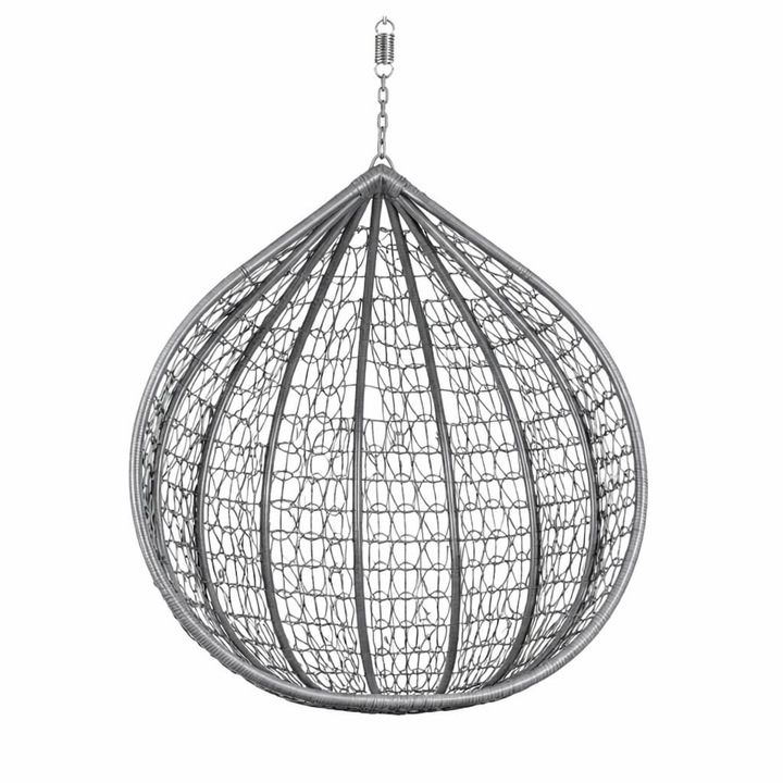 Függőfotel kosár szürke színben