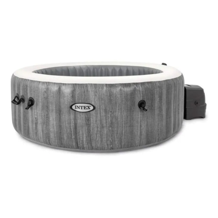 Intex PureSpa Greywood Deluxe 6 személyes 216x71cm Felfújható Jakuzzi szett (28442NP)