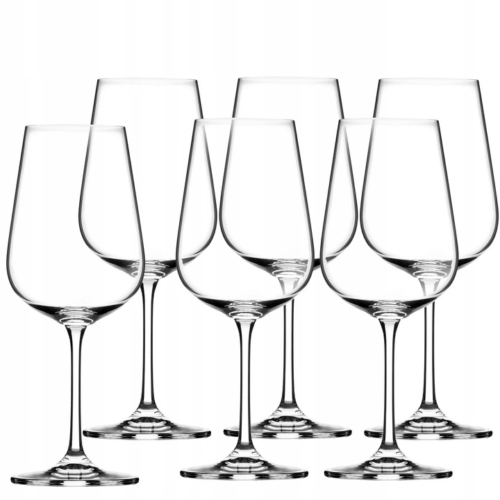 Pahare de vin rosu, Set 6 bucati, Capacitate 450 ml