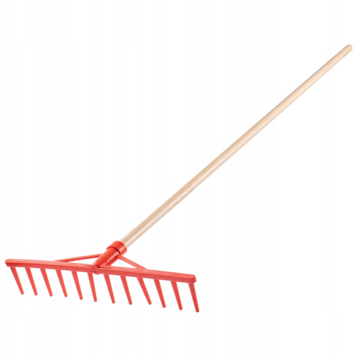 Grebla de gradina, Grebla din lemn, Cu coada, Pentru fan, iarba si frunze, Pentru gradina