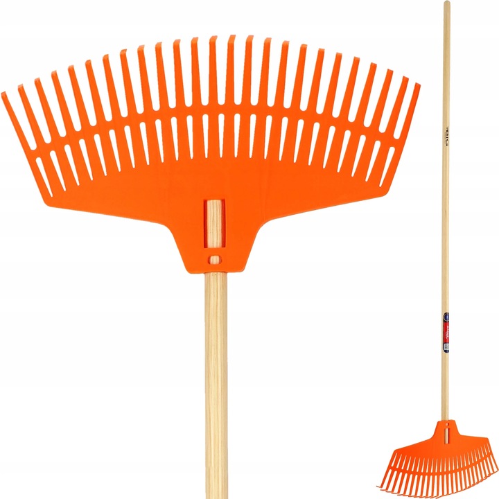 Grebla, Grebla de frunze, Coada din lemn, Lungime coada 160 cm, Pentru frunze si iarba