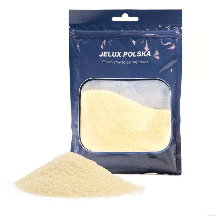 Gelatina alimentara Jelux 180 Bloom 100g, fara colesterol, fara conservanti