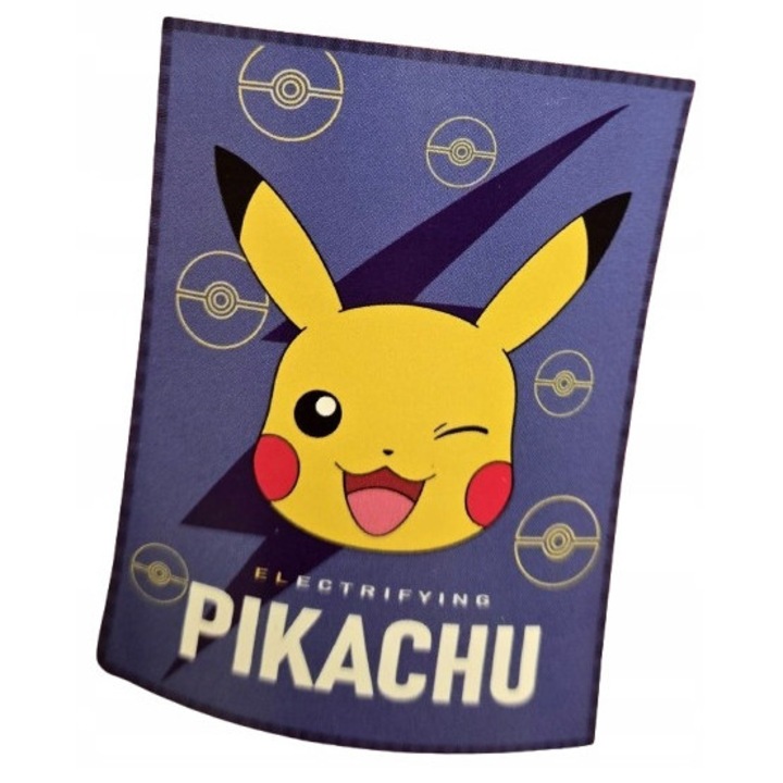 POKEMON flanel takaró, Carbotex, 130x160 cm, puha, gyerekeknek