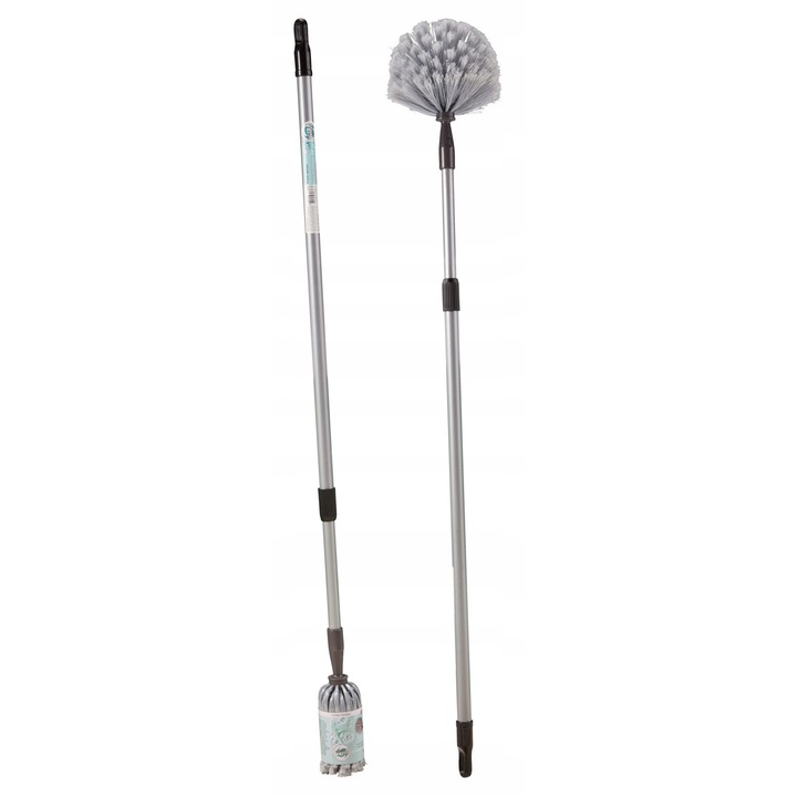 Mop telescopic, Koopman, 96-159cm, gri, 17x17cm