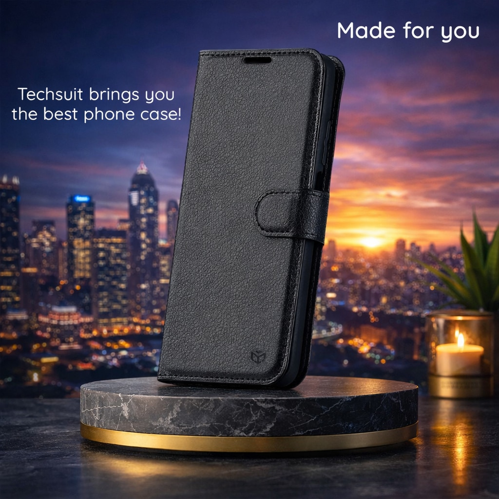 Husa Flip Inchidere Clapeta MagneticLock pentru Samsung Galaxy A17 5G / A17 4G / M17 / F17, Buzunare Card, Functie Stand, Protectie Completa, Inchidere cu Magnet, Piele ecologica, Negru