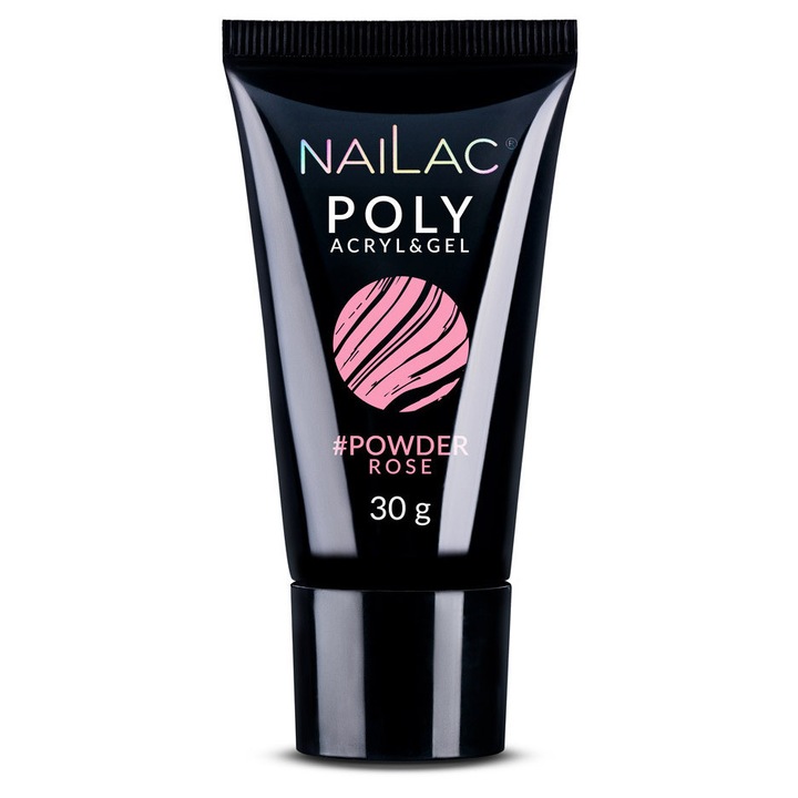 Poly Acryl&Gel NaiLac, Powder Rose, 30g, set de culori disponibile