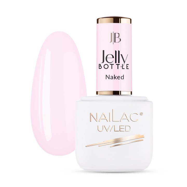 Oja Jelly Bottle NaiLac 7ml, 2 in 1, culori naturale, soak off