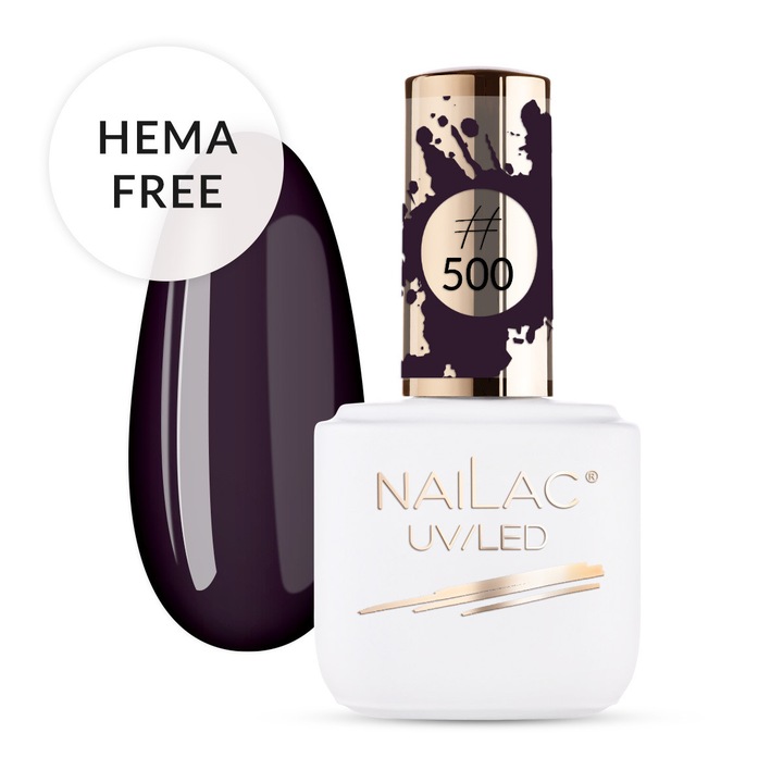 Oja hibrida NaiLac 500, violet, 7ml