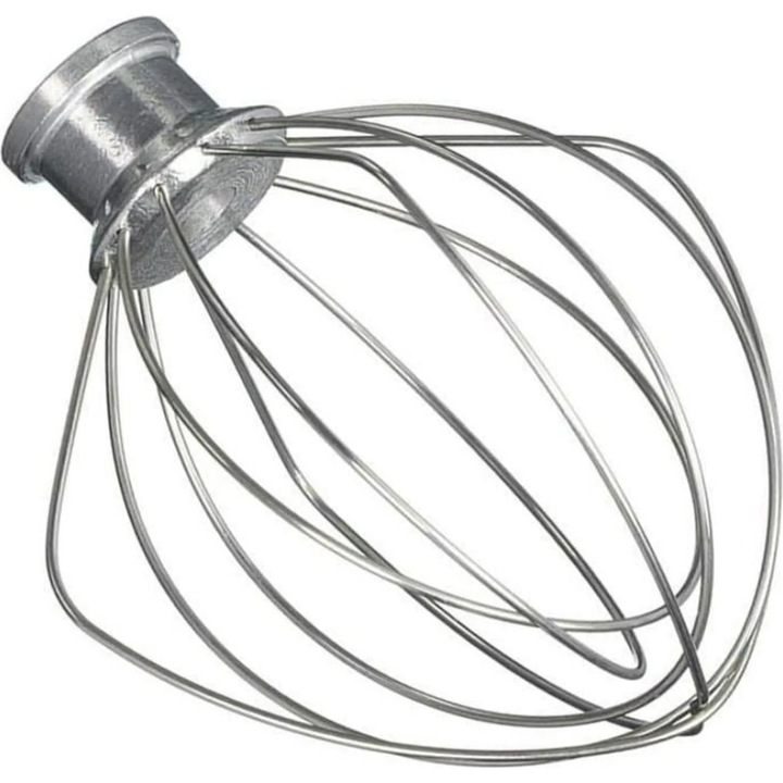 Cap de tel din otel inoxidabil pentru mixer, 6 teluri, finisaj argintiu, set
