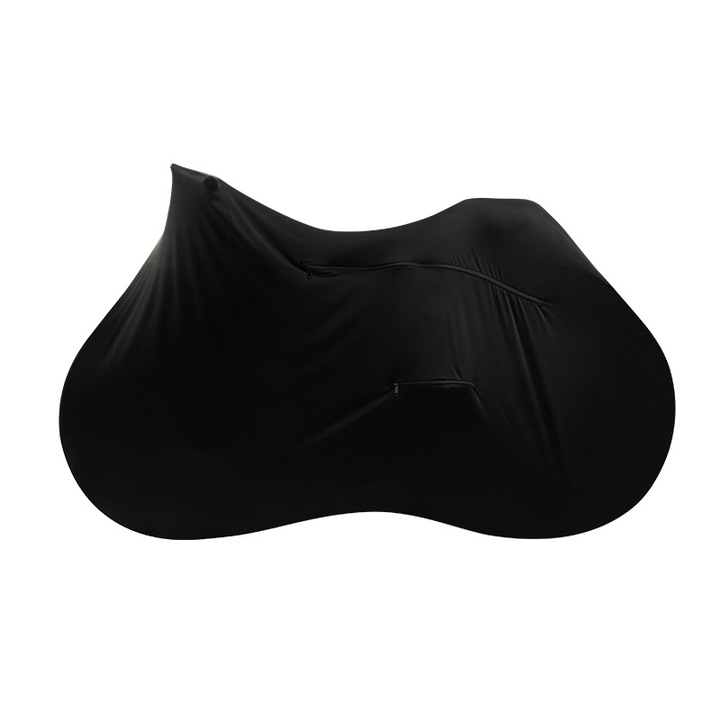 Husa de protectie pentru bicicleta, neagra, material poliester, dimensiune universala, set de 1 buc.