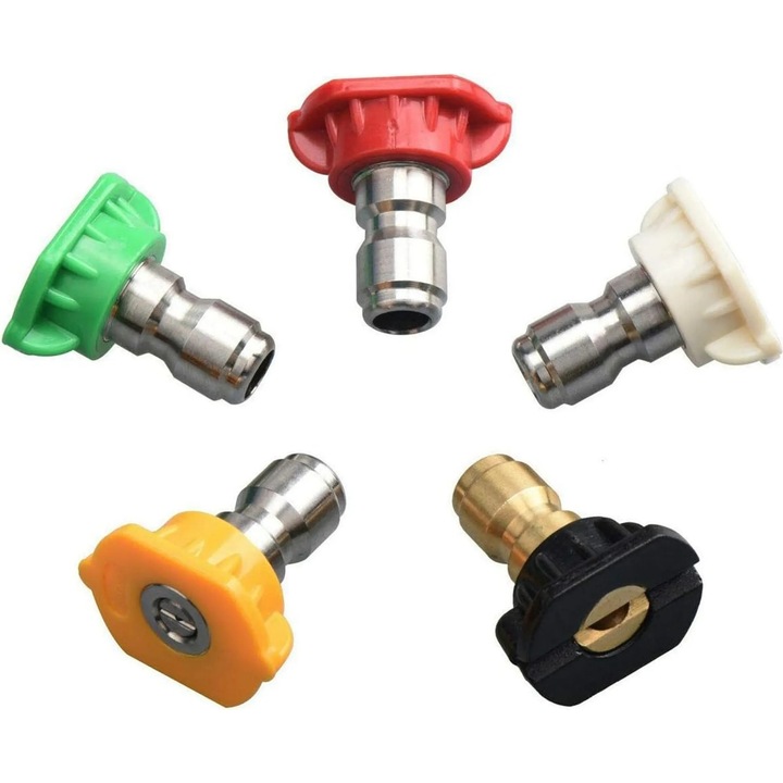 Duza de spalare cu presiune, 1/4 inch, set 5 accesorii, multicolor