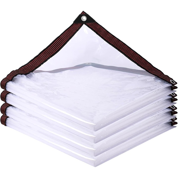 Umbrela multifunctionala pentru gradina, 3x3m, protectie impotriva vremii, transparenta