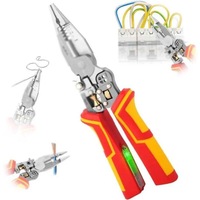 Cleste electrician multifunctional 9-in-1, otel carbon, maner TPR, 20cm