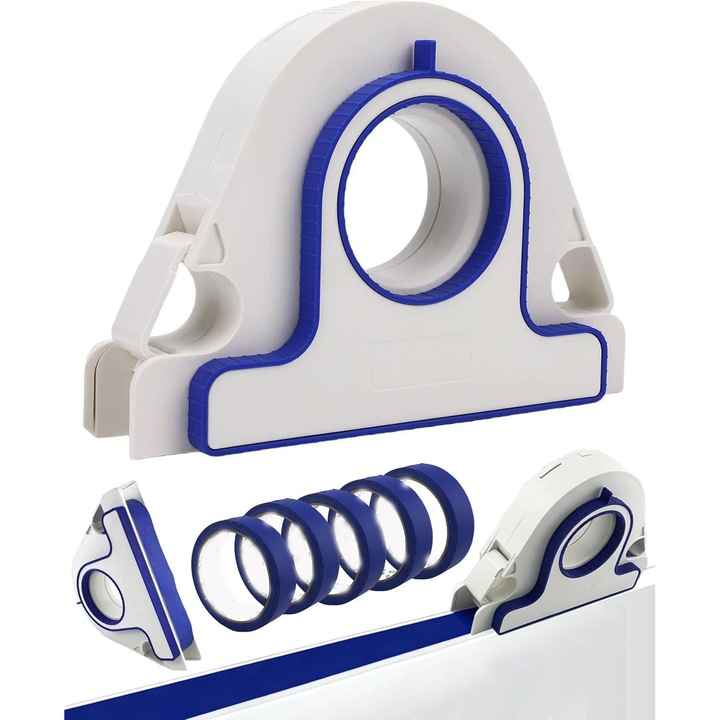 Dispozitiv aplicator banda adeziva, set pentru vopsirea benzilor decorative, peretilor si podelelor