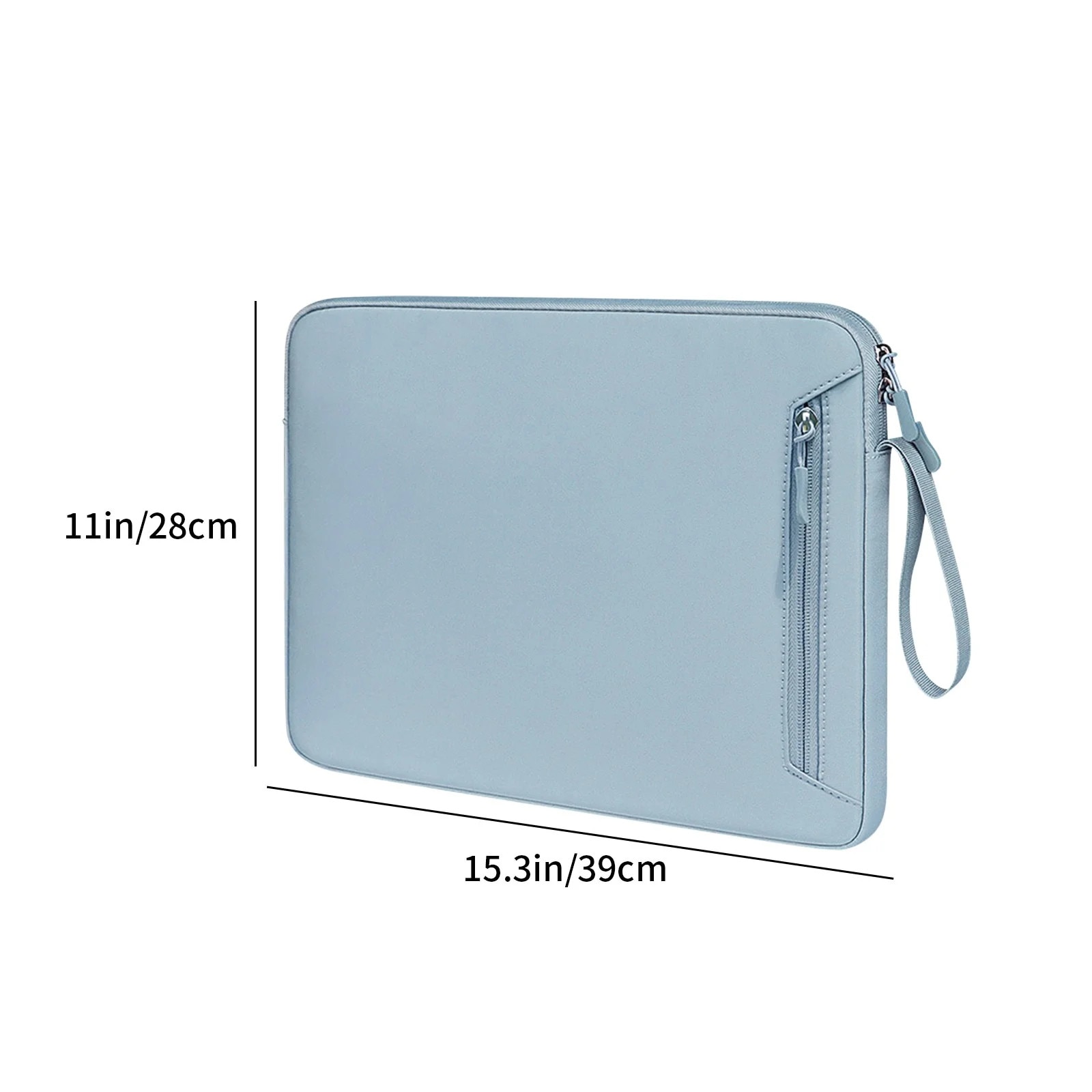 Geanta laptop YANYXR 14.1-15.4 inch, dublu strat, albastru deschis, 39x28x3cm