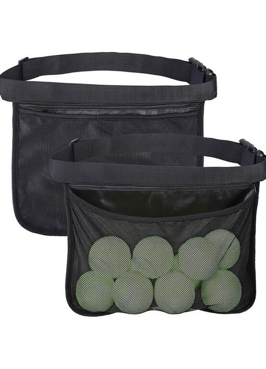 2 db Oxford sporttáska tenisz- és pingponglabdákhoz, fekete, 30.5x21cm