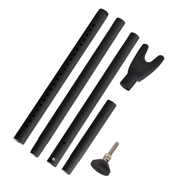 Stopper de usa ajustabil, 19-52 inci, negru, set de 1 buc.