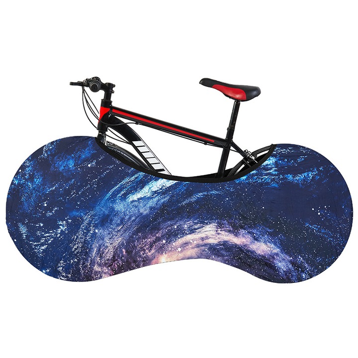 Husa de protectie pentru bicicleta, material poliester, rezistenta moderata la abraziune, multicolor, unisex