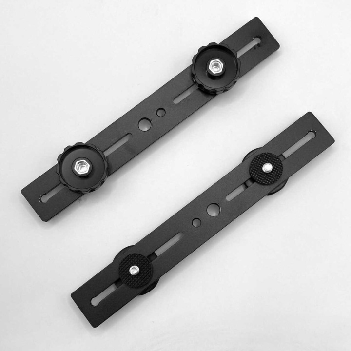 Set suporturi pentru blitz foto 1-to-2, camera cu doua capete si bara orizontala cu LED