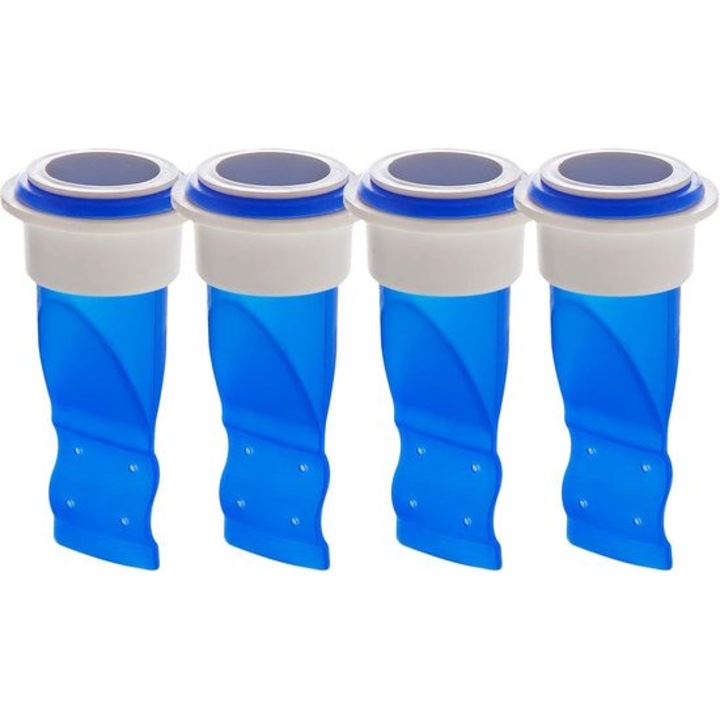 4 db szilikon tömítőgyűrű készlet, univerzális, kék, 40x50mm