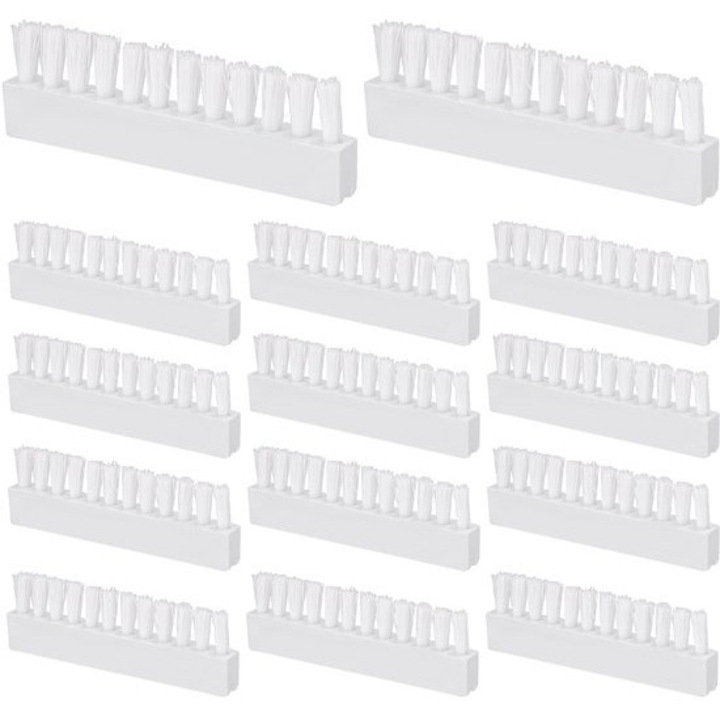 Set 14 capete de inlocuire pentru aspirator de piscina, 8x2.5cm, plastic alb, accesorii piscina