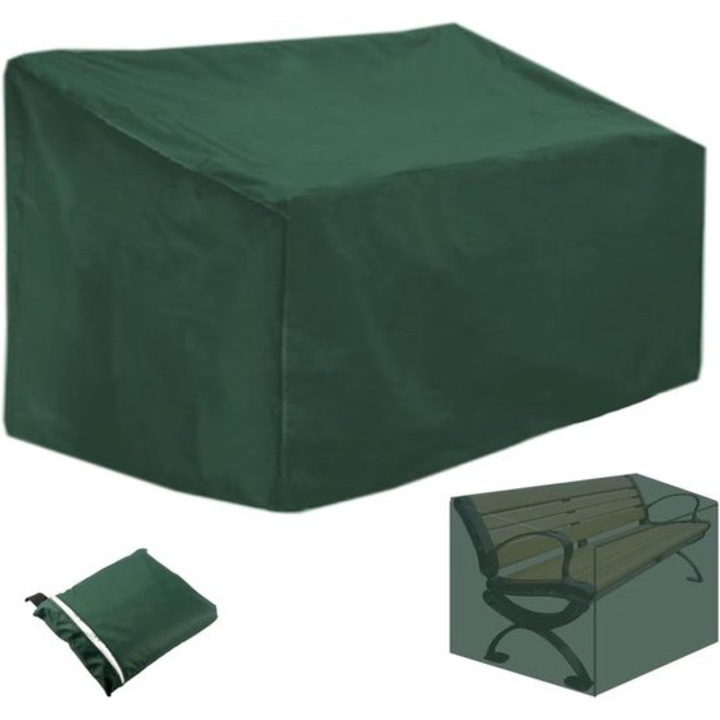 Husa scaun dubla, 210D, impermeabila, protectie UV, 134x66x89cm, set