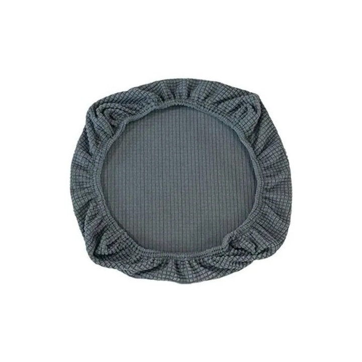 Husa elastica pentru scaun de birou, gri, set pentru scaune rotative