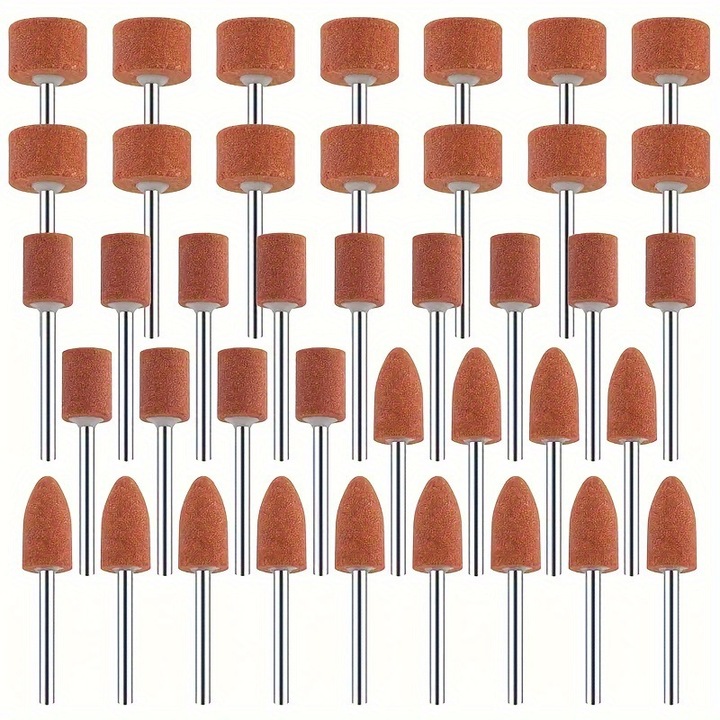Set de 42 roti de slefuit din alumina, 1/8 inch, pentru slefuirea si polisarea metalelor