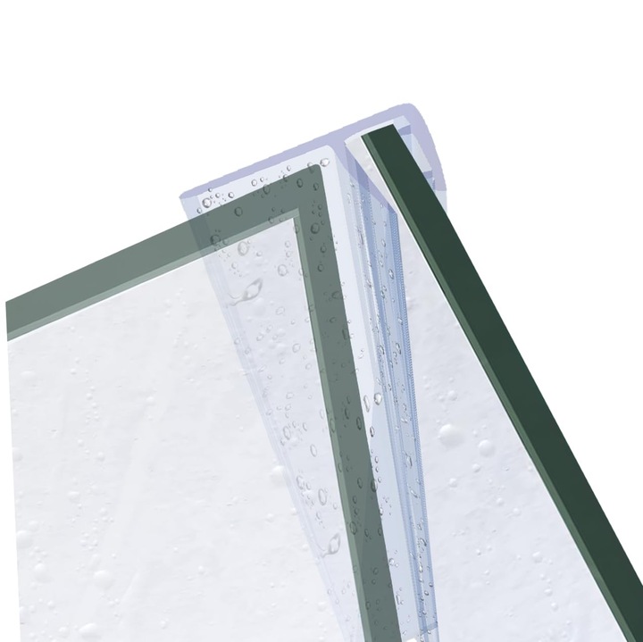 COCOS DK02 zuhanykabin tömítés 6mm-7mm, 10cm, PVC