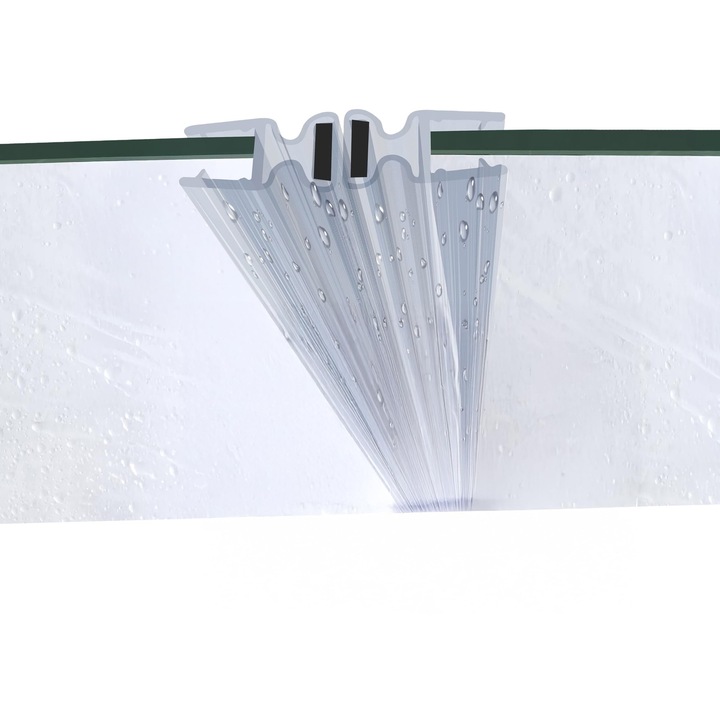 Mágneses zuhanykabin tömítés szett COCOS DM03 6mm-7mm, 200cm, félköríves