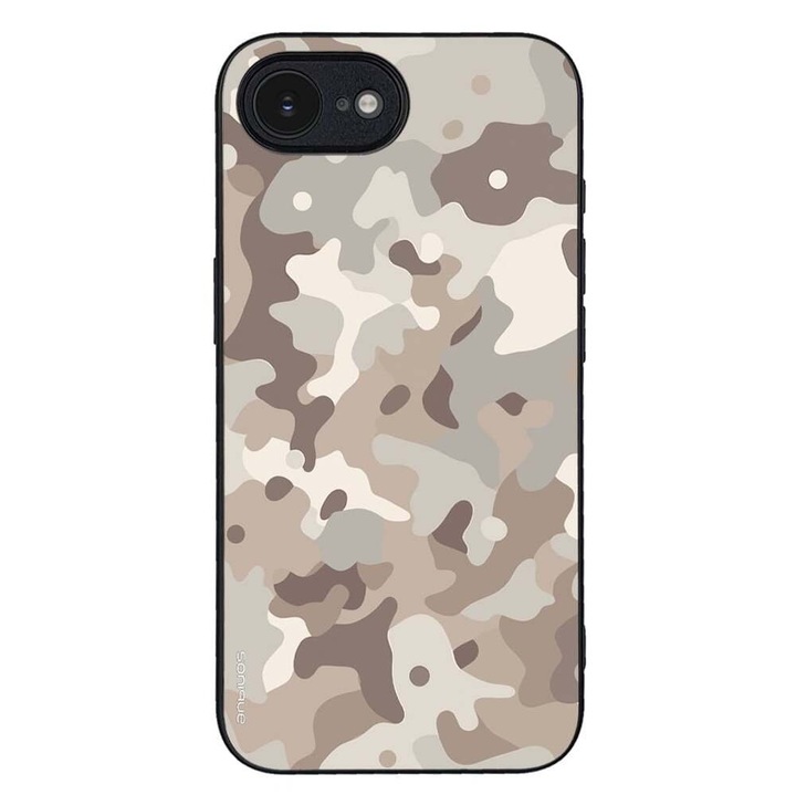 Husa telefon Sonique Camouflage Army pentru Apple iPhone 16, silicon, antisoc, multicolor