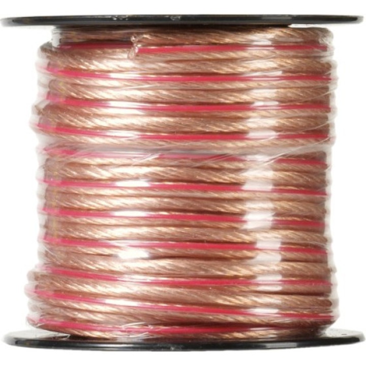 Cablul audio Vivanco pentru difuzoare, 2x2.5mm, 10m, transparent