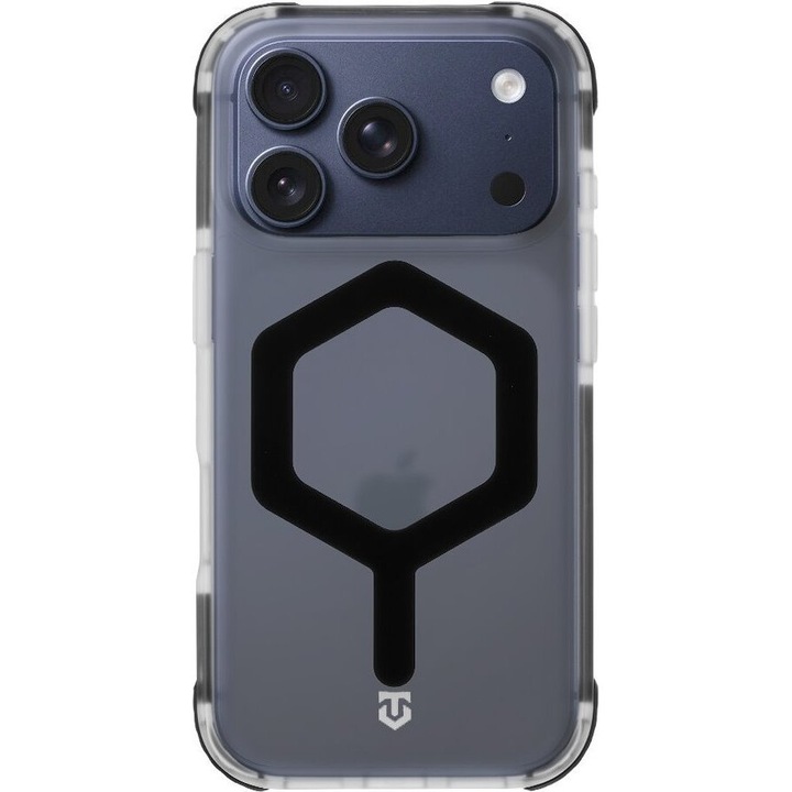Husa telefon Tactical MagForce Hexagon pentru Apple iPhone 17 Pro, neagra, protectie impact, functie MagSafe