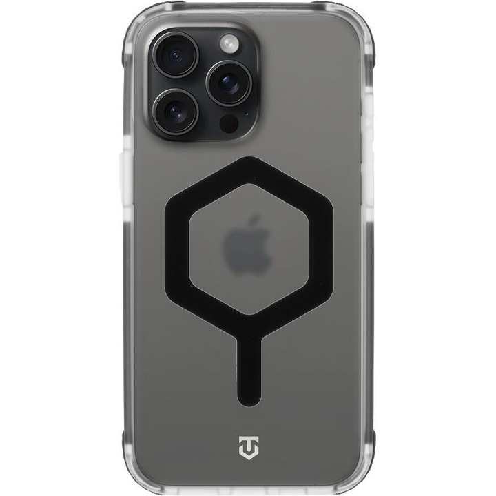 Husa telefon Tactical MagForce Hexagon pentru Apple iPhone 15 Pro Max, protectie impact, neagra