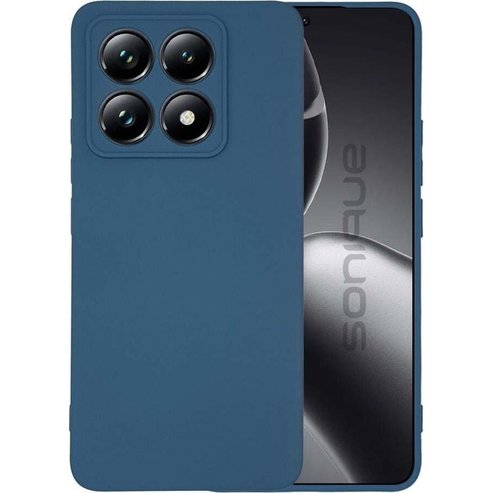 Husa telefon My Colors Sonique, protectie, interior din material moale, albastru inchis, pentru Xiaomi 14T Pro