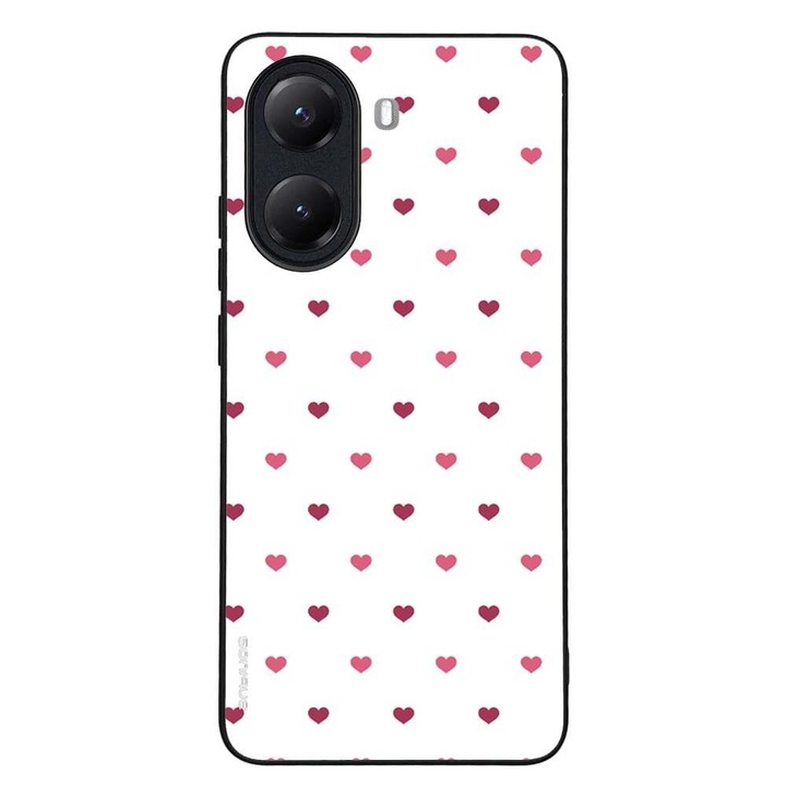 Husa telefon Sonique Heart Series pentru Xiaomi Poco X7 Pro 5G, alb, silicon, antisoc