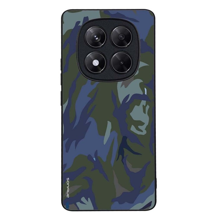 Husa telefon Sonique Camouflage Army pentru Xiaomi Redmi Note 14 Pro, silicon, antichoc, multicolor