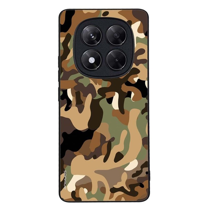 Husa telefon Sonique Camouflage Army pentru Xiaomi Redmi Note 14 Pro 4G, silicon, antisoc, multicolor
