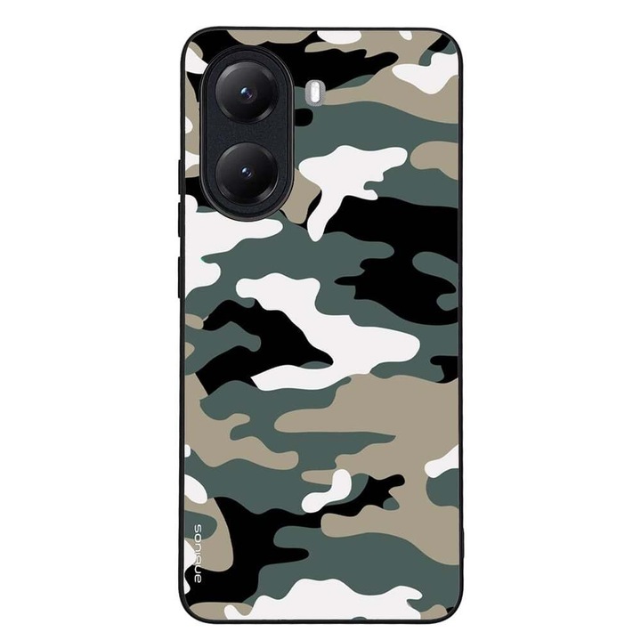 Husa telefon Sonique Camouflage Army pentru Xiaomi Poco X7 Pro 5G, silicon, antisoc, culoare camuflaj
