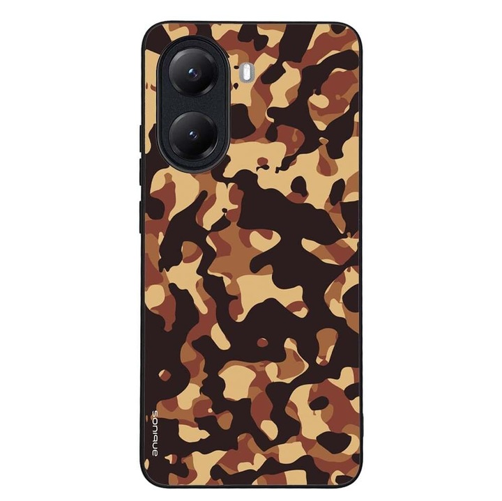 Husa telefon Sonique Camouflage Army pentru Xiaomi Poco X7 Pro 5G, silicon, antisoc, multicolor